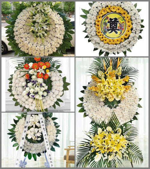 湖北孝感市大悟县东新乡白庙村花圈速递
